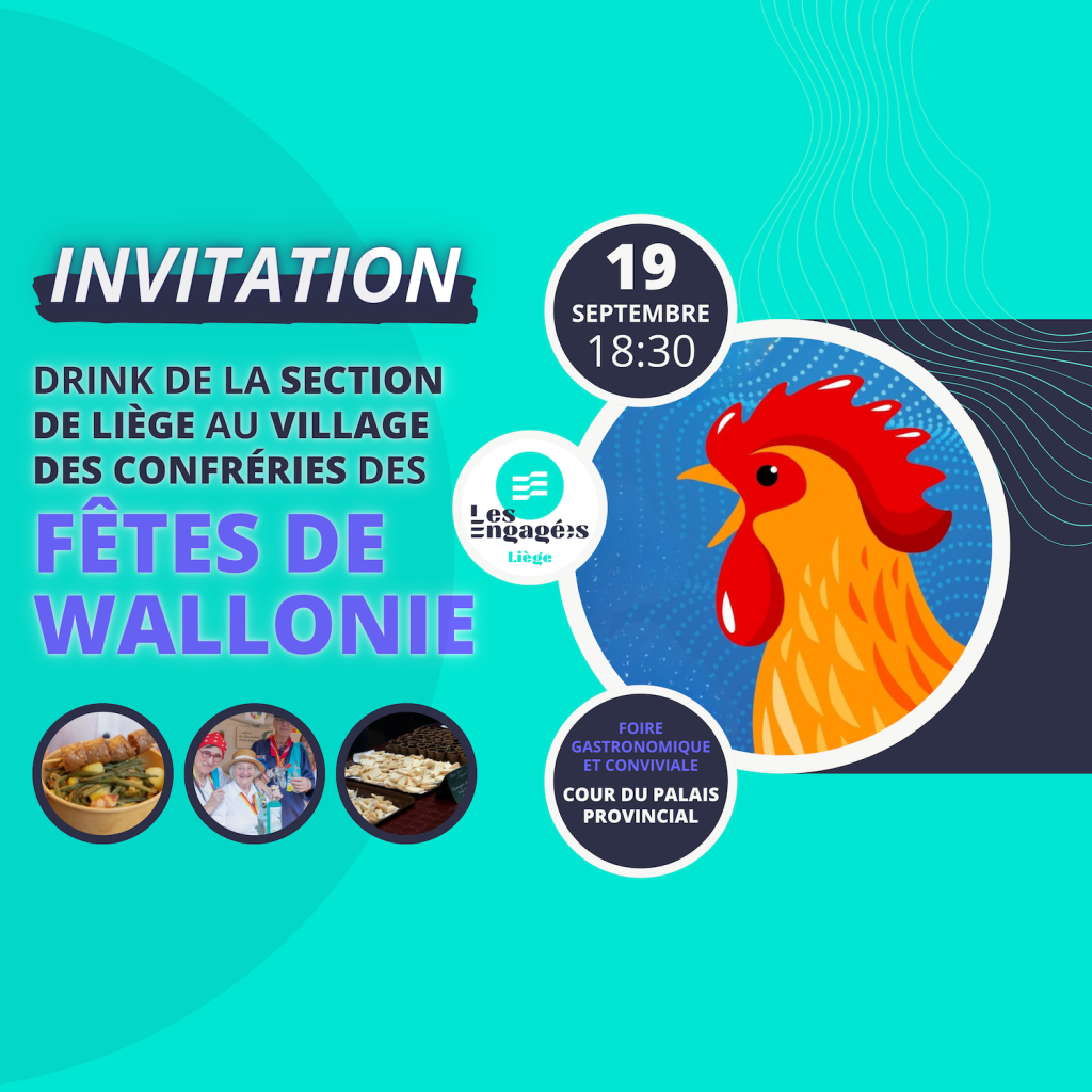 Drink des Engagés de Liège au Village des confréries des Fêtes de Wallonie